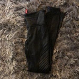 Spanx faux leather Moto legging